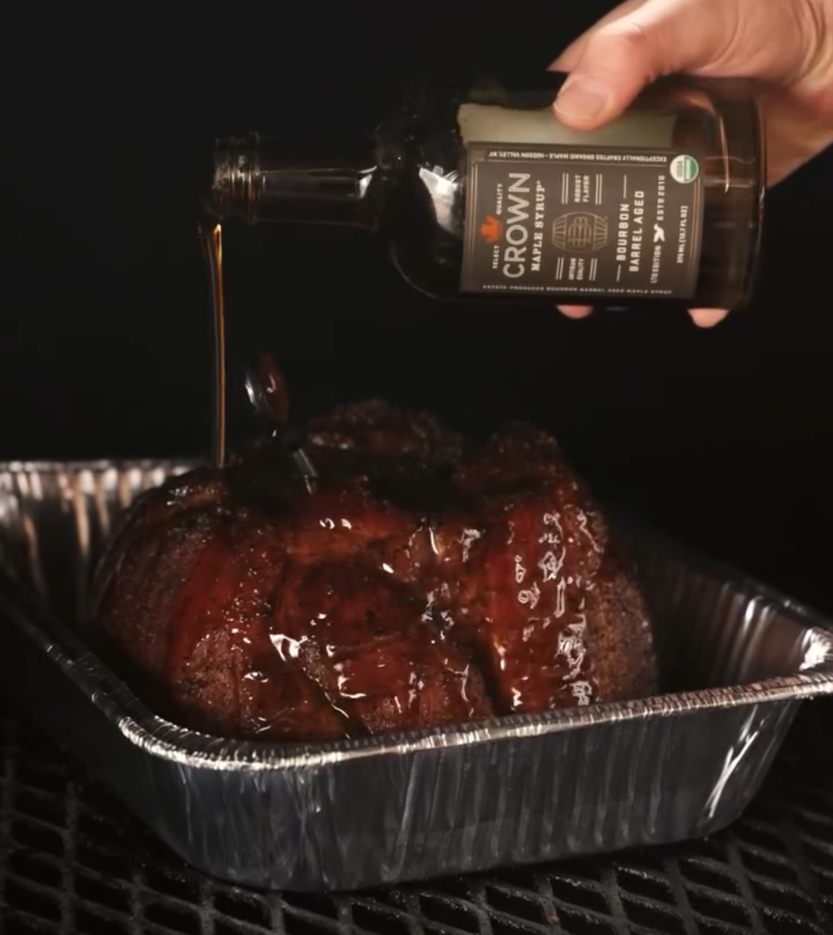 Smoked Bone-In Ham with Maple BBQ Glaze