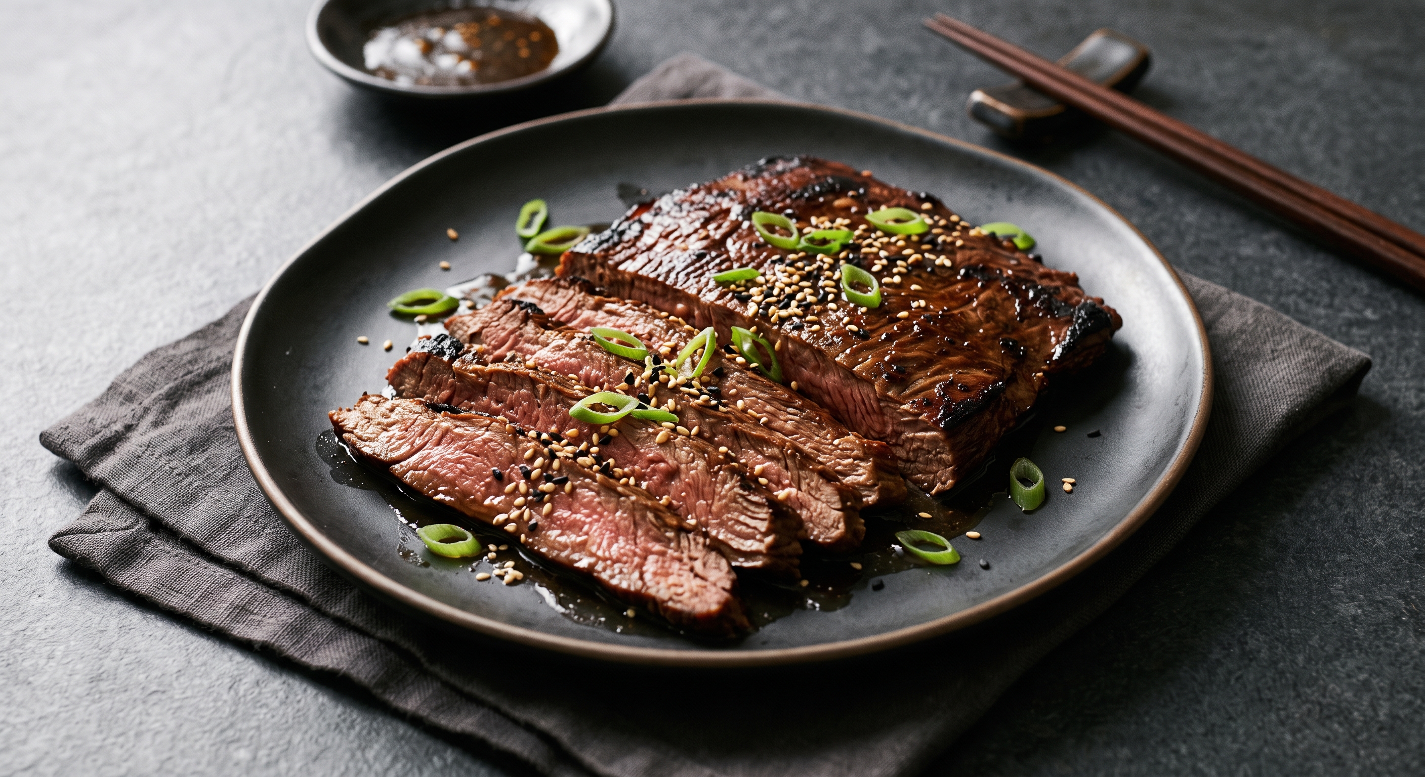 Flank Steak With East Asian Marinade