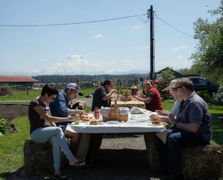 Crowd Cow team enjoying the picnic