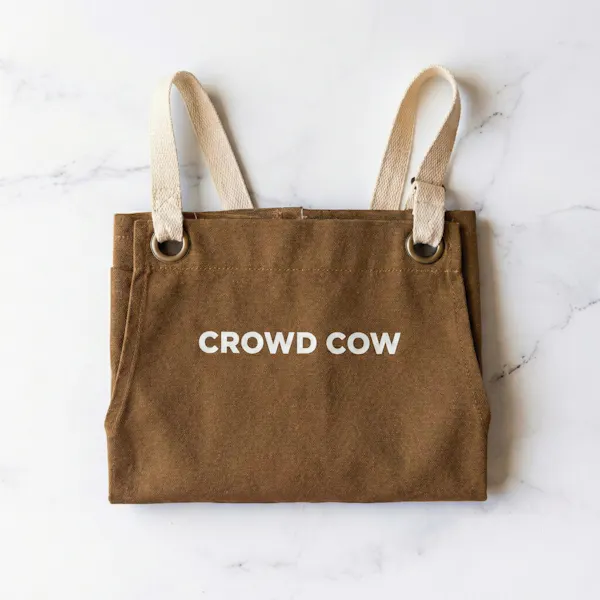 Crowd Cow signature canvas chef's apron