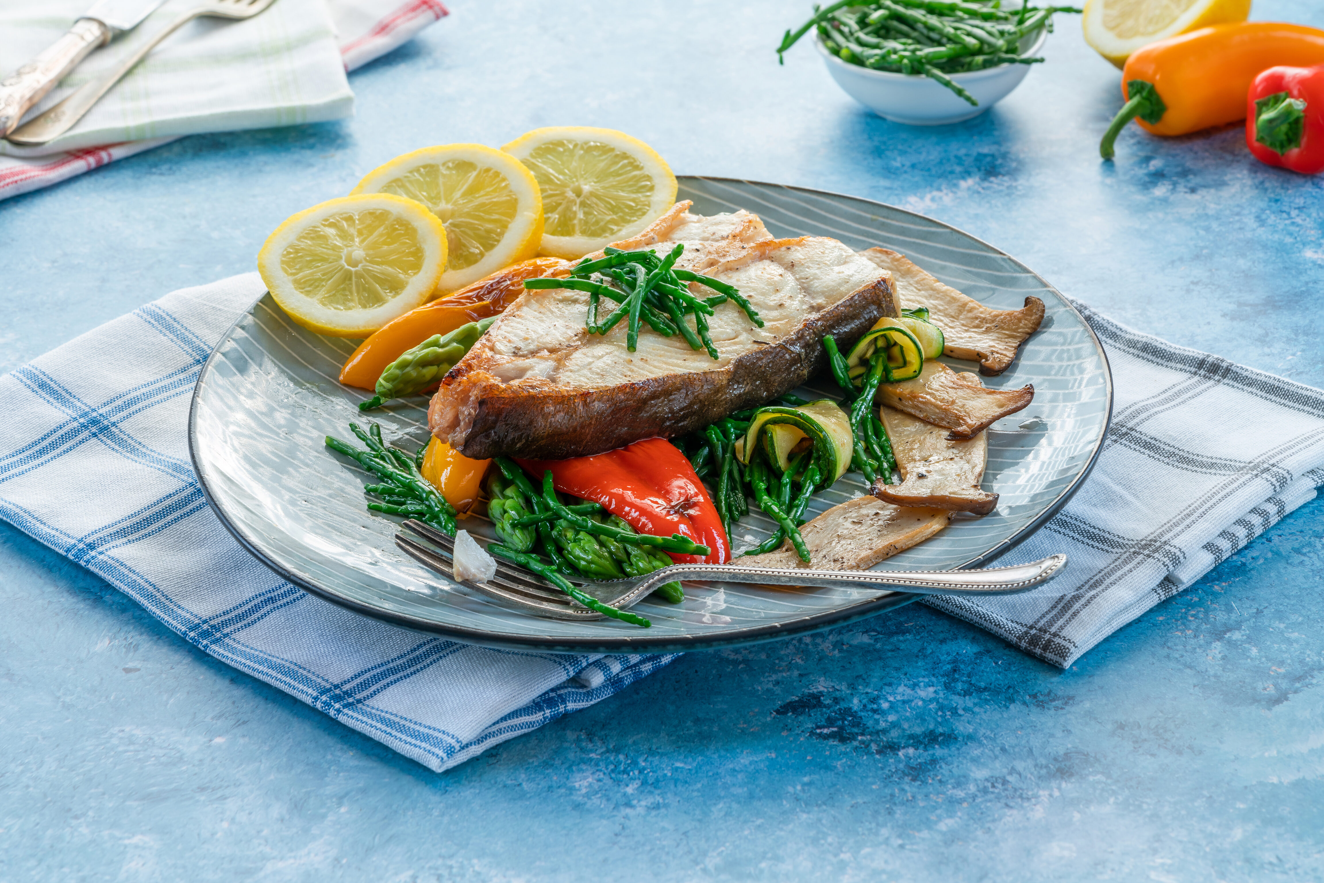 Pan Fried Halibut with Sweet Chili Sauce