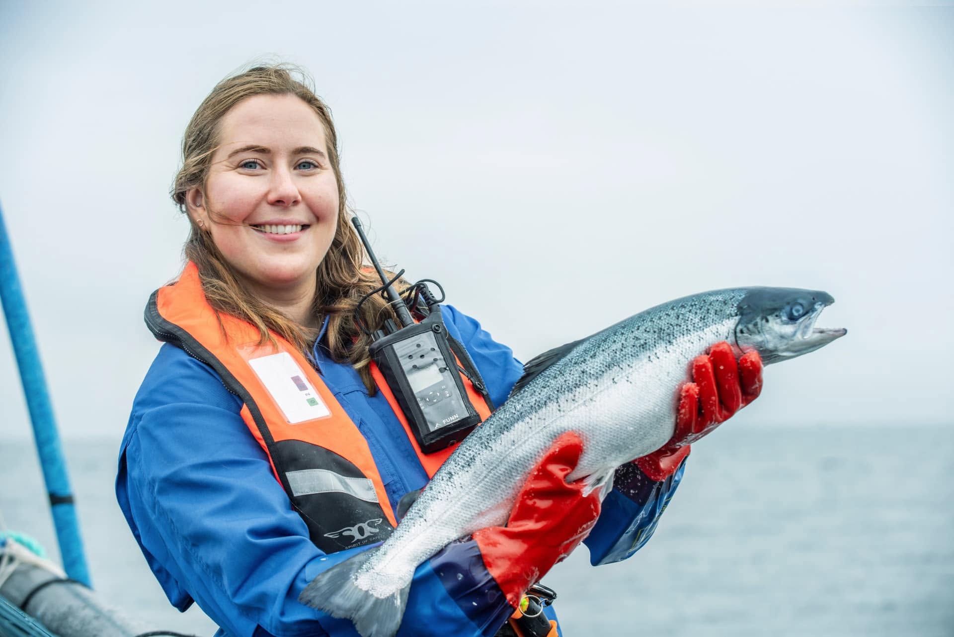 Nordlaks salmon farm in Arctic Norway