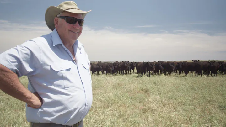 Richard Sattler and his herd