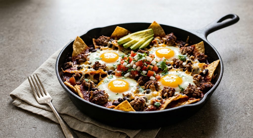 Brinner Ground Beef Chilaquiles