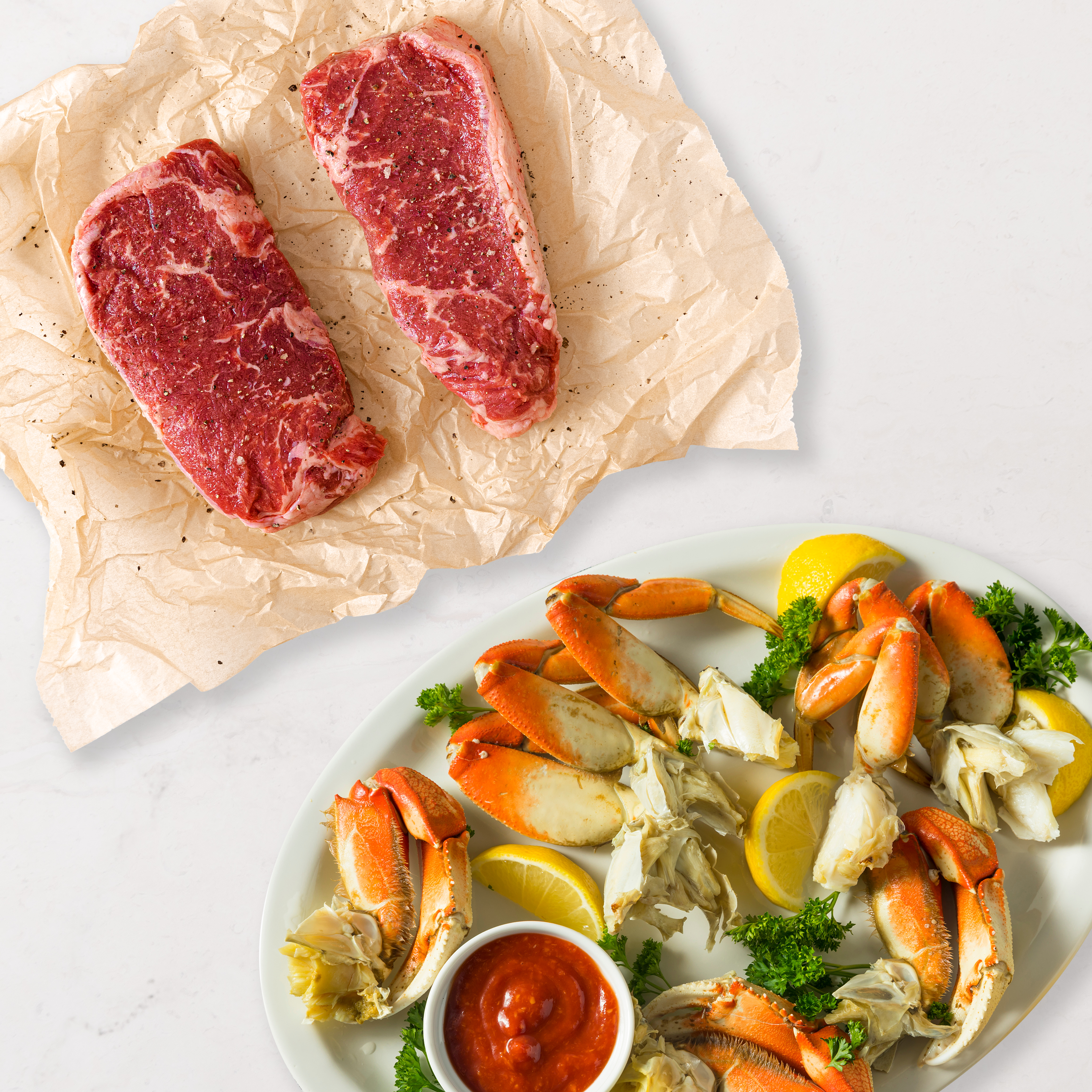 Image of Wild Dungeness Crab Surf & Turf
