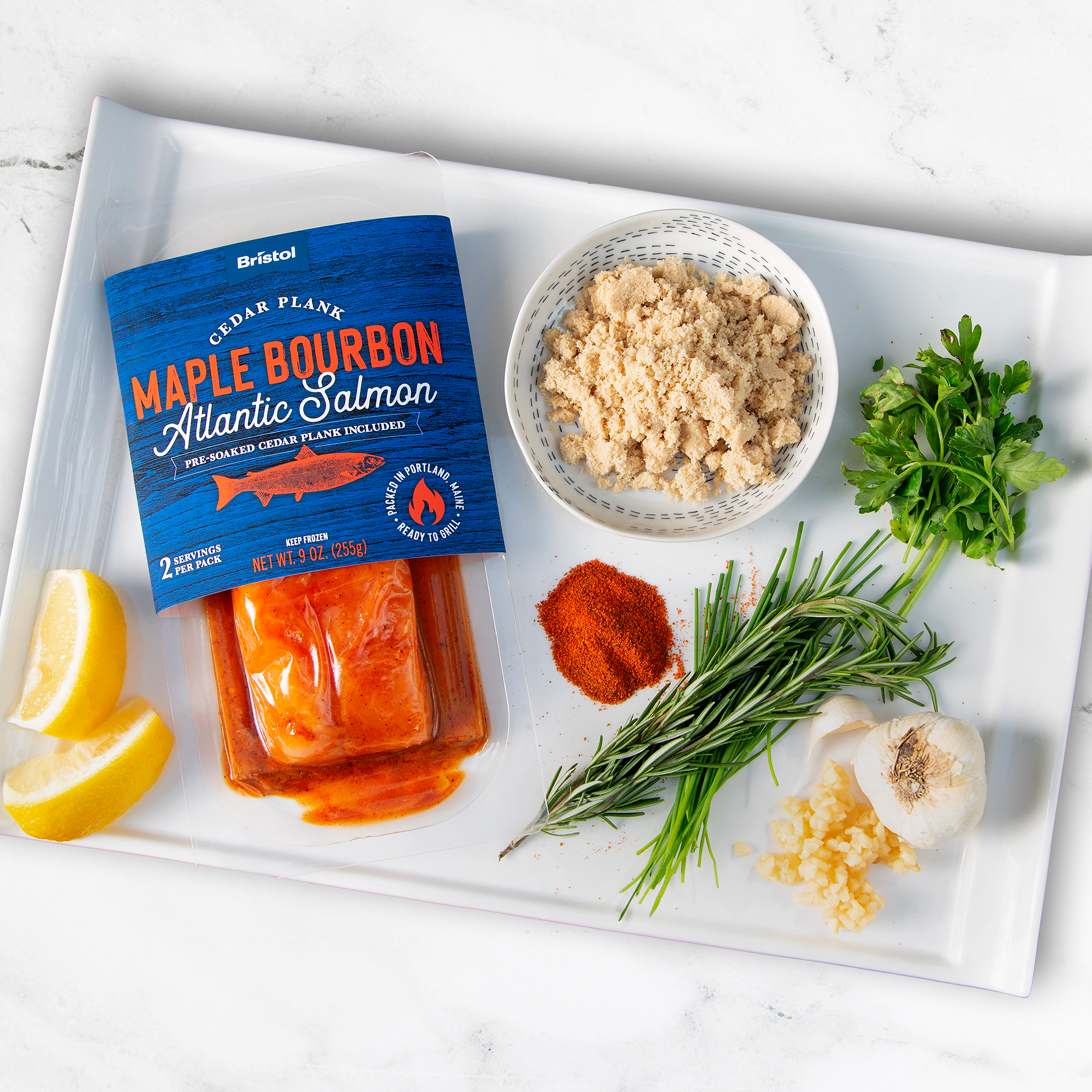 Image of Maple Bourbon Marinated Atlantic Salmon