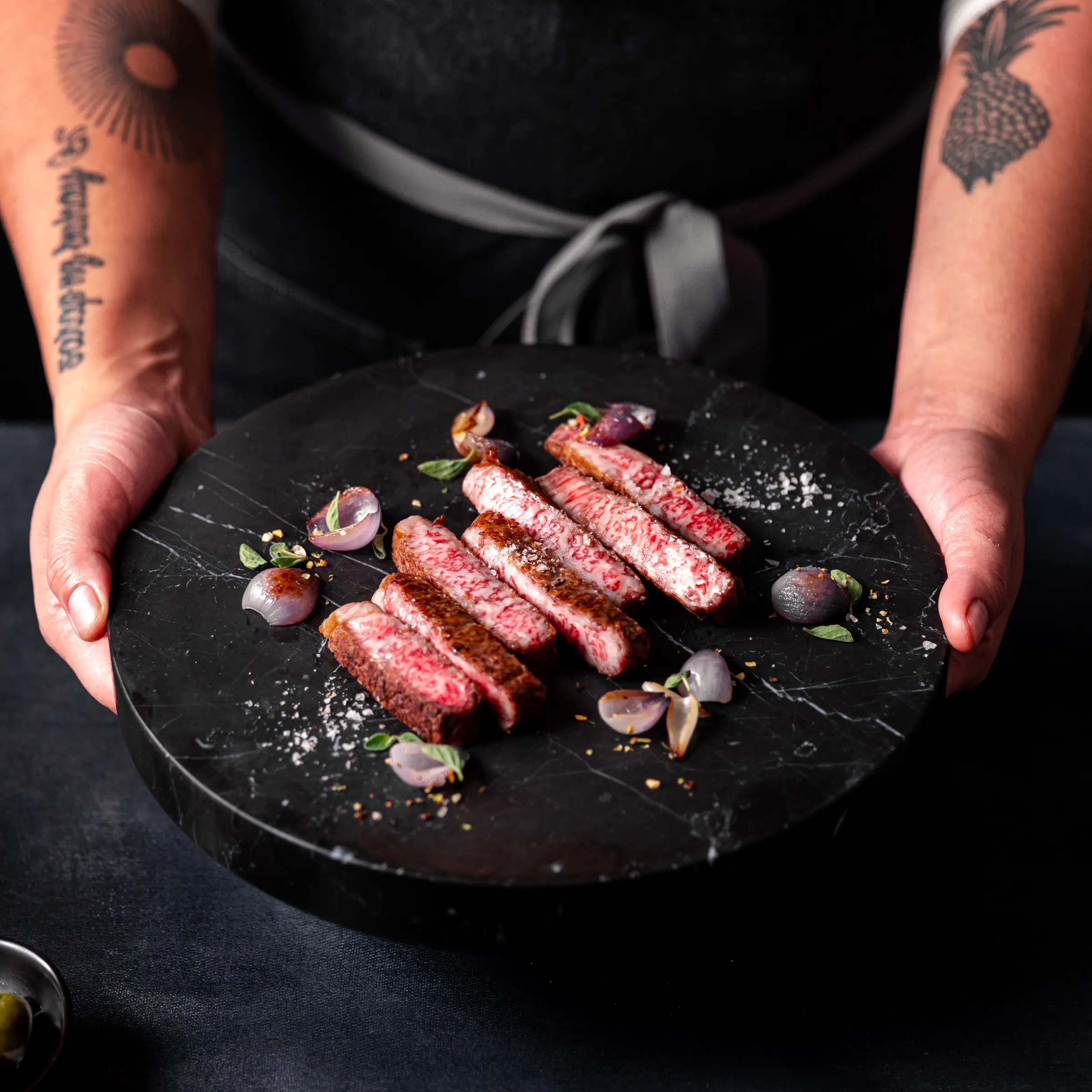 Image of Japanese A5 Wagyu Petite Striploin Trio