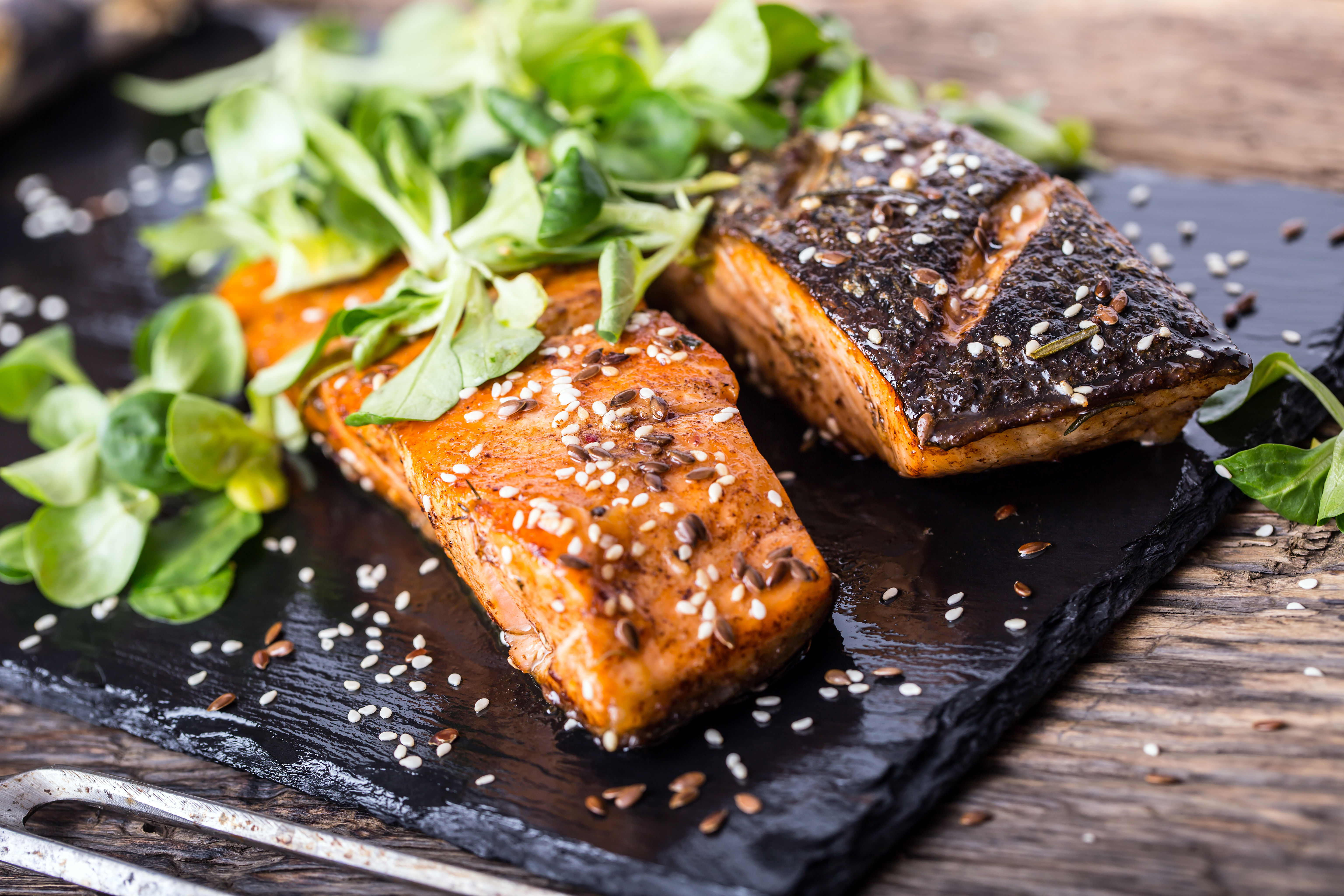 Roasted Salmon with Herbs