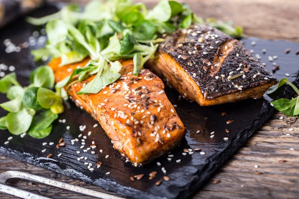 Roasted Salmon with Herbs