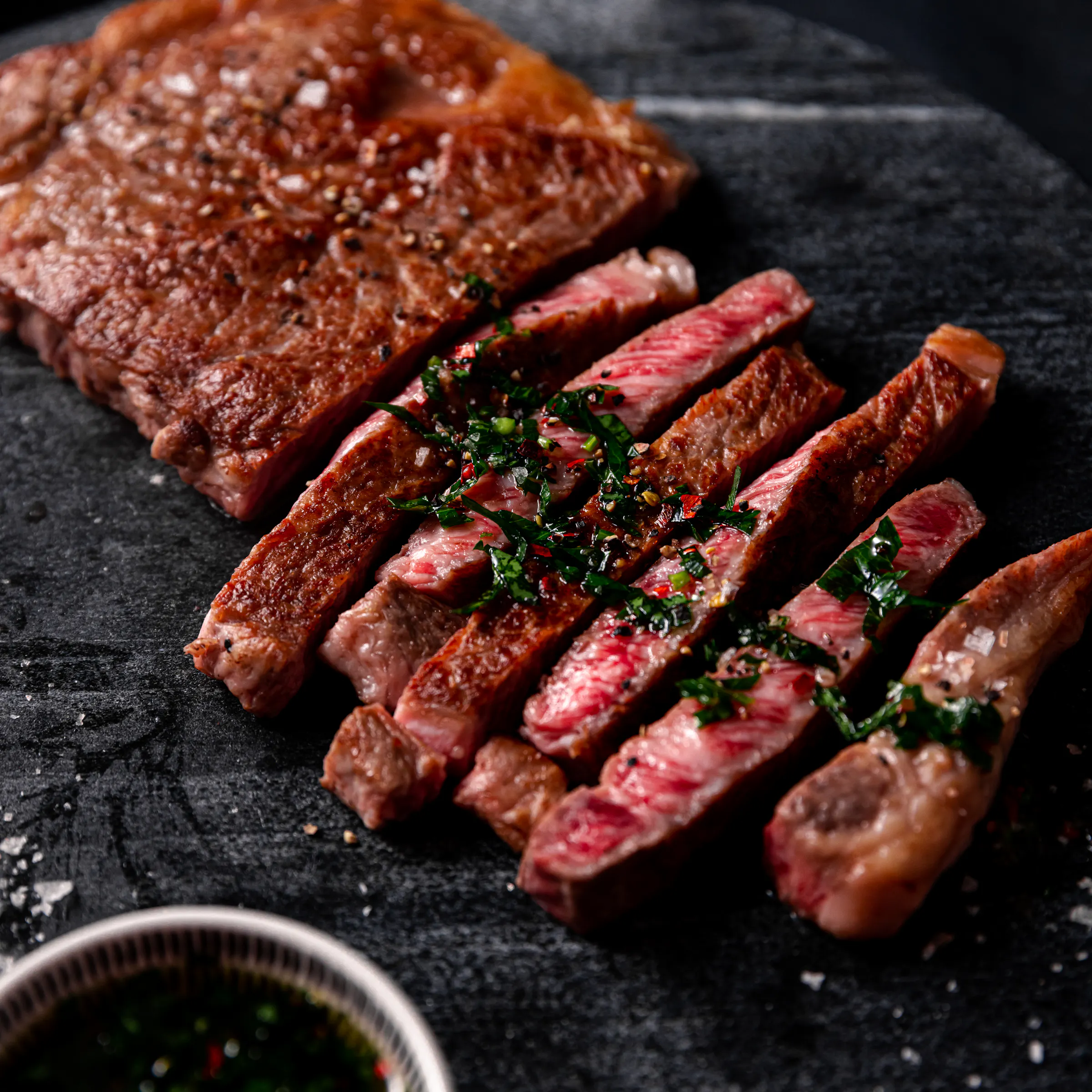 Image of Japanese A5 Wagyu Ribeye Steak Trio