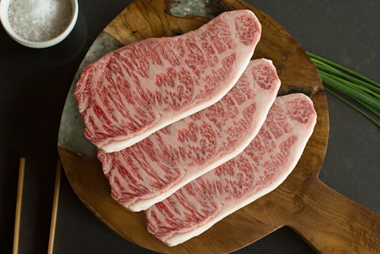 Buy Japanese Wagyu New York Strip Steak Trio Crowd Cow