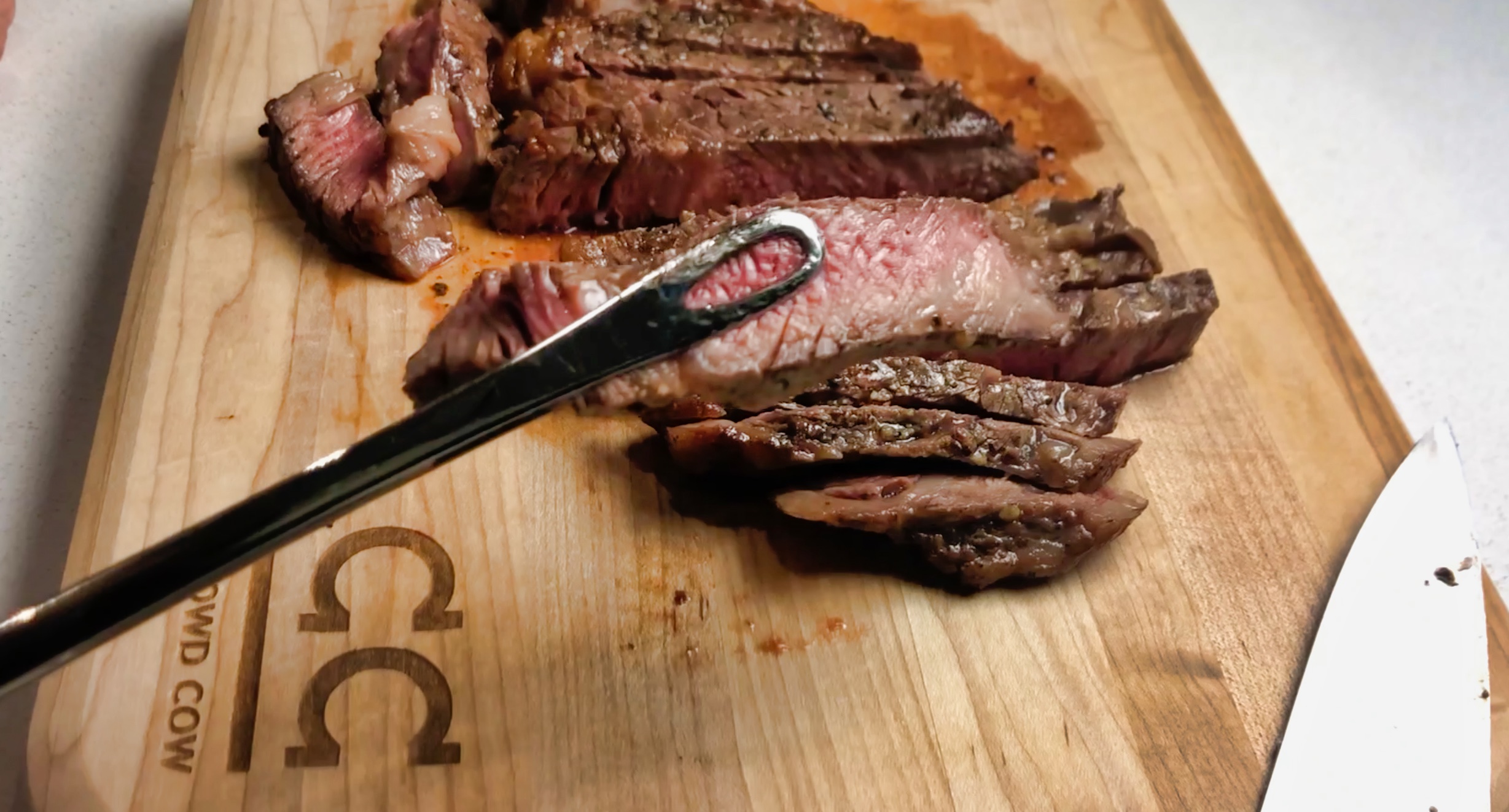 Reverse-seared Crowd Cow New York Steak