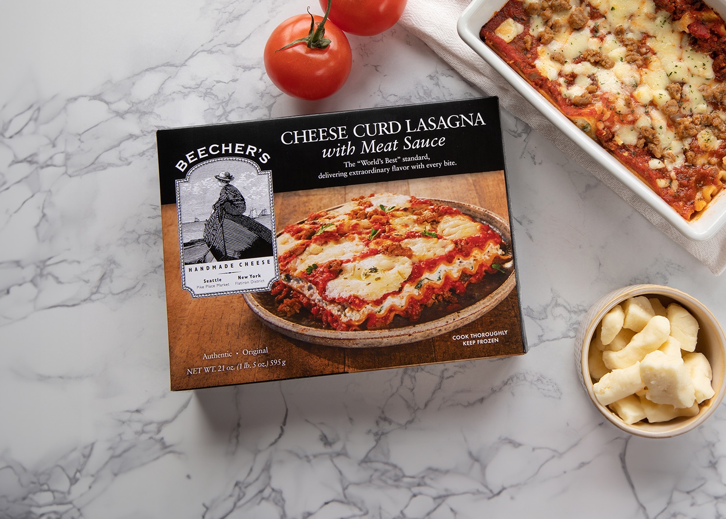 Image of Cheese Curd Lasagna with Meat Sauce - Large