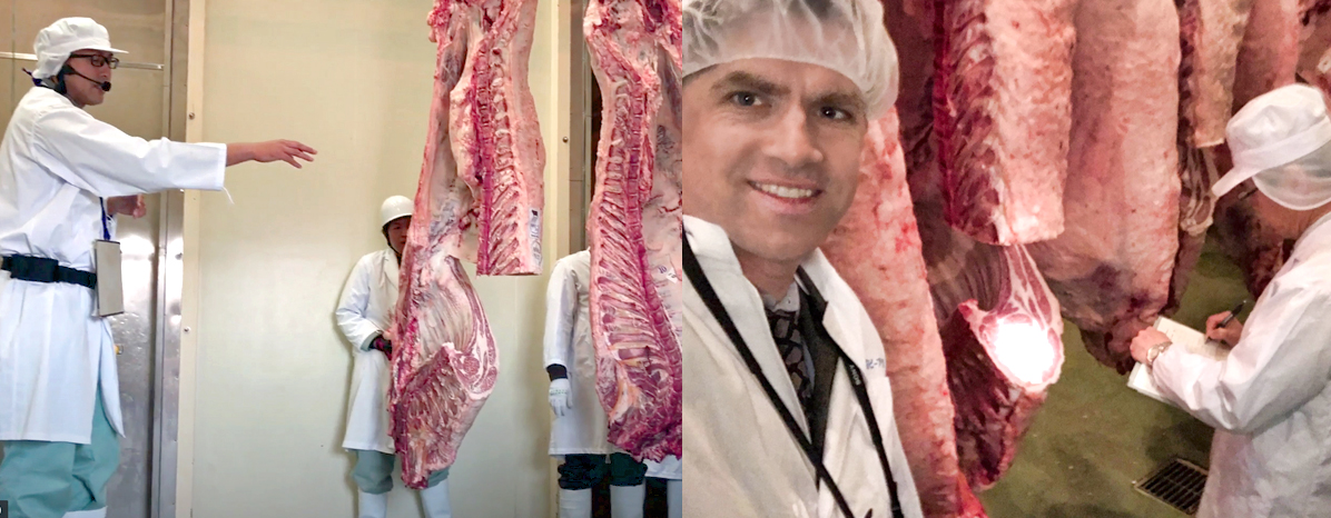 Joe in Awaji, Japan, where 70% of Kobe Beef is raised