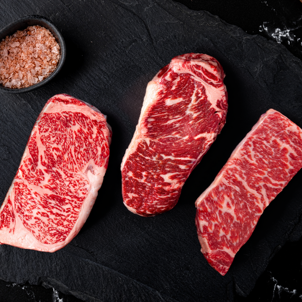 Image of Wagyu of the World: Strip Steak Flight