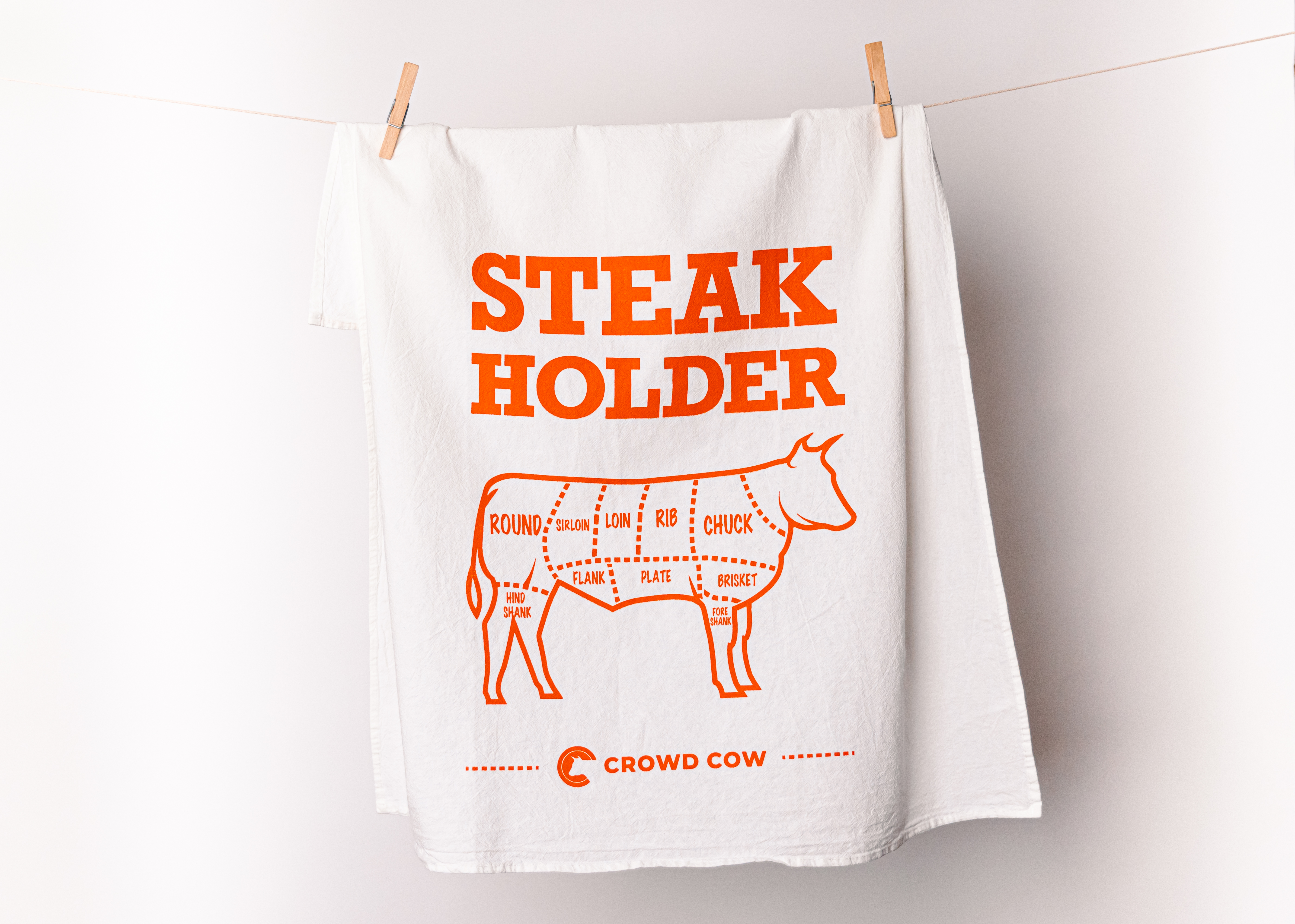 Image of Crowd Cow Steak Holder Kitchen Towel
