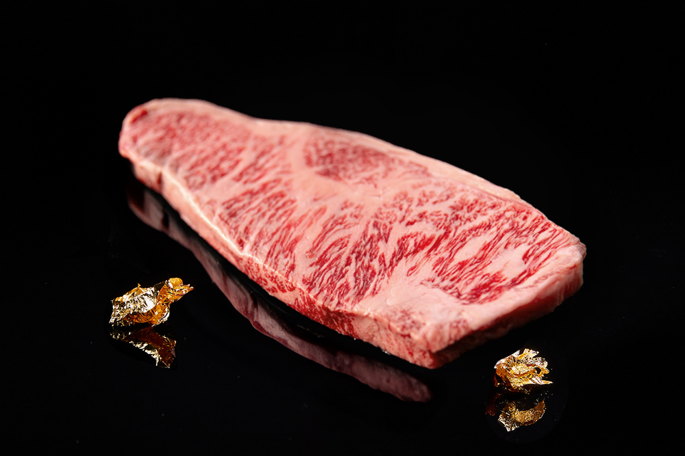Image of BMS 12 Japanese Wagyu A5 New York Strip Steak Ends