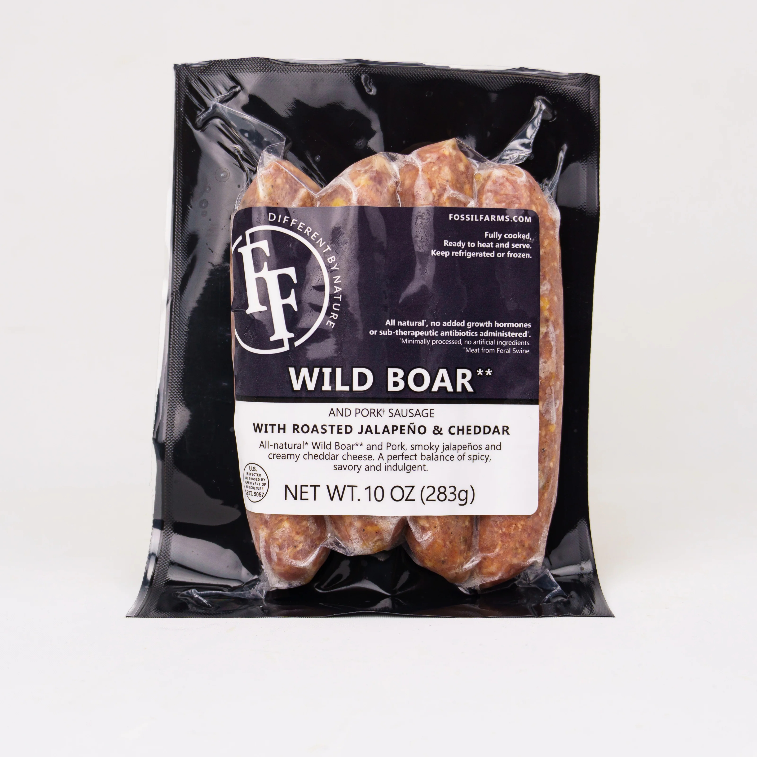 Image of Wild Boar Smoked Jalapeño Cheddar Sausage