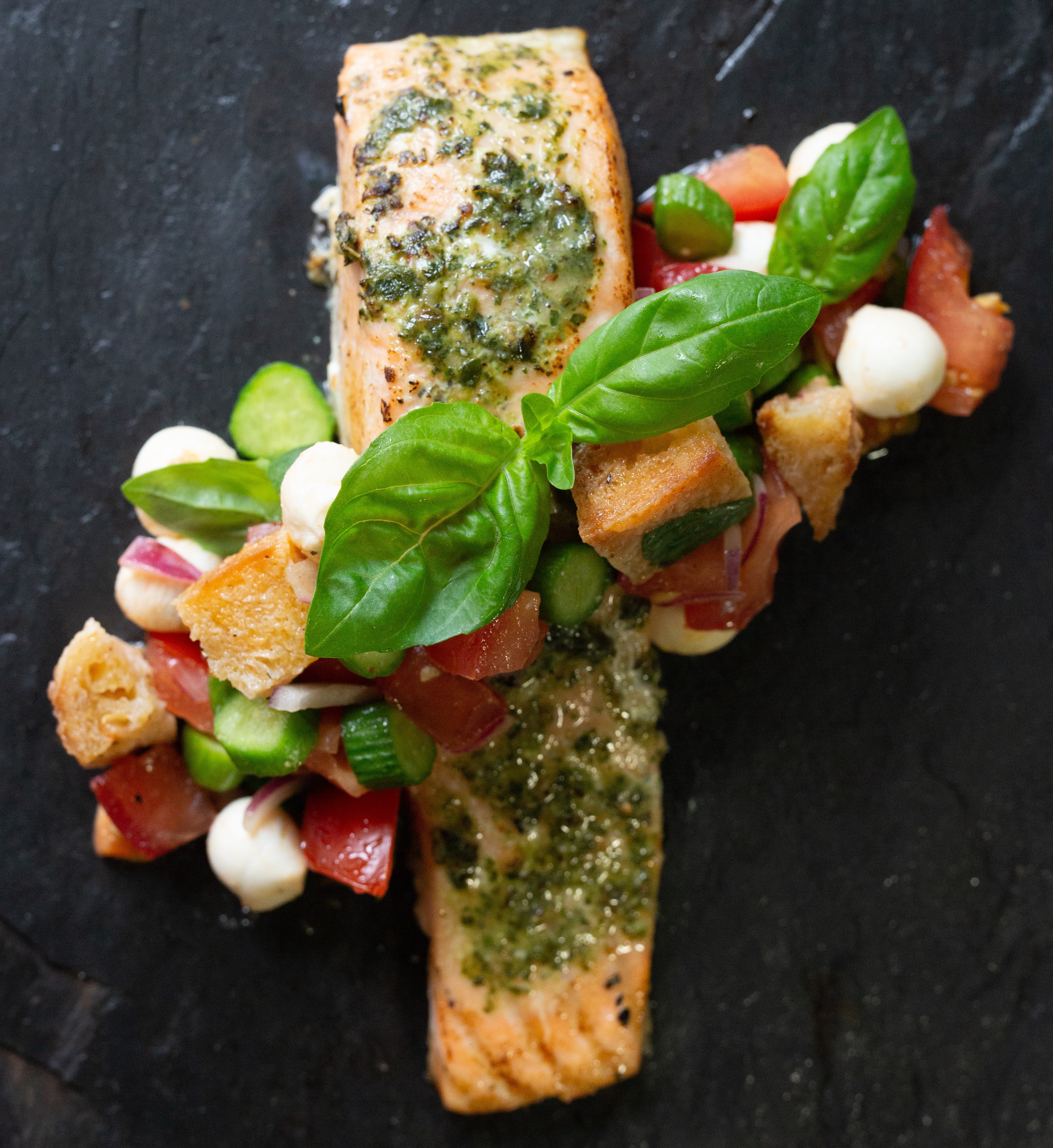 Image of Lemon & Pesto Butter Atlantic Salmon