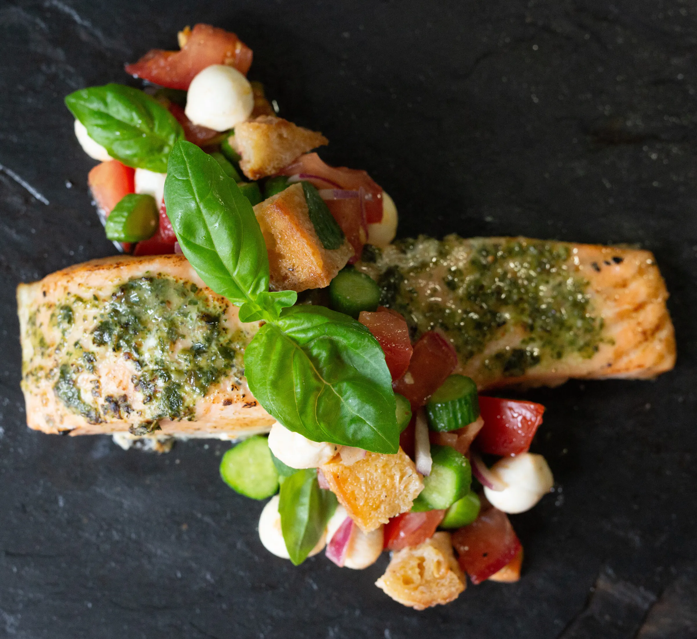Image of Lemon & Pesto Butter Atlantic Salmon