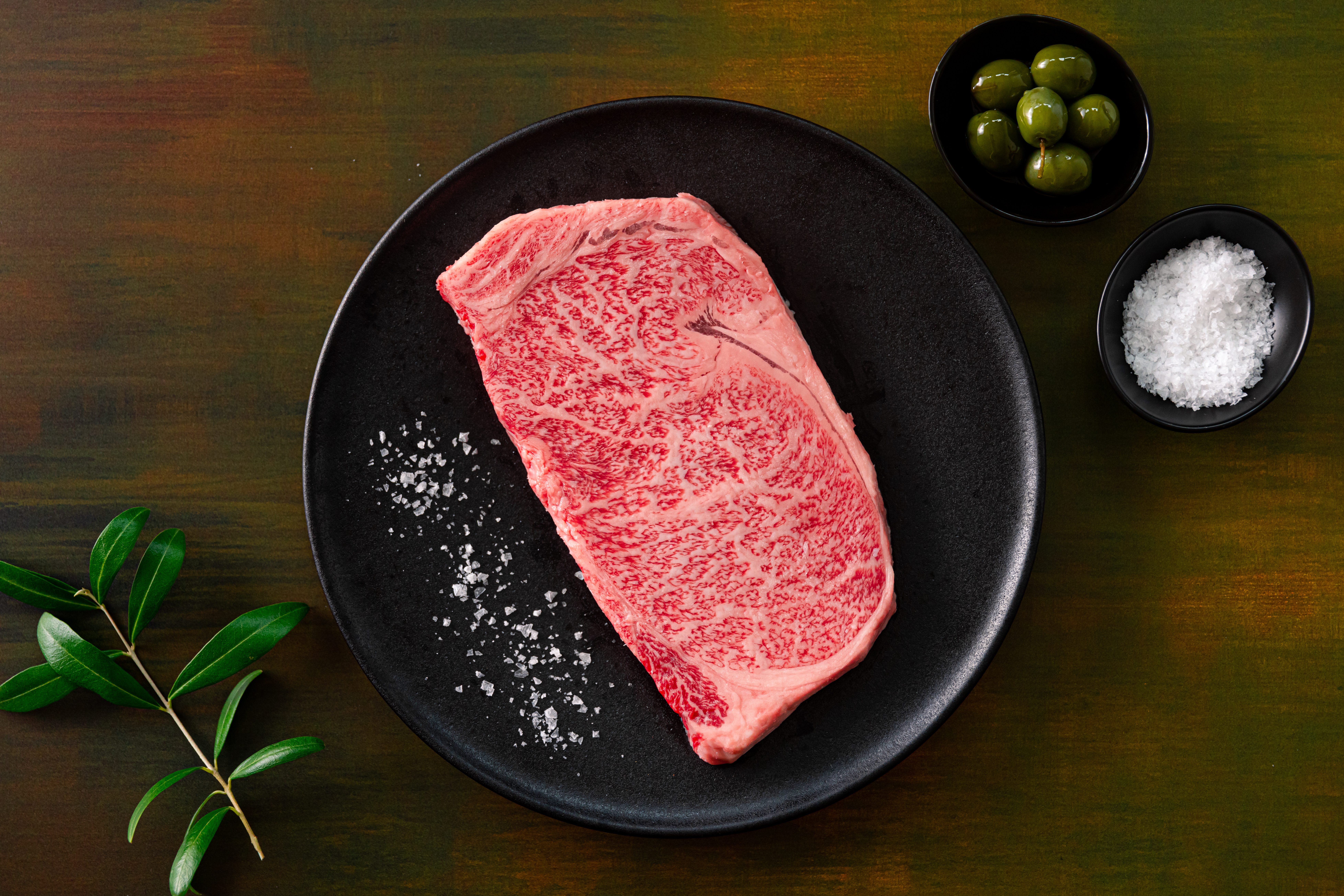 Image of Japanese A5 Olive Wagyu Ribeye Steak